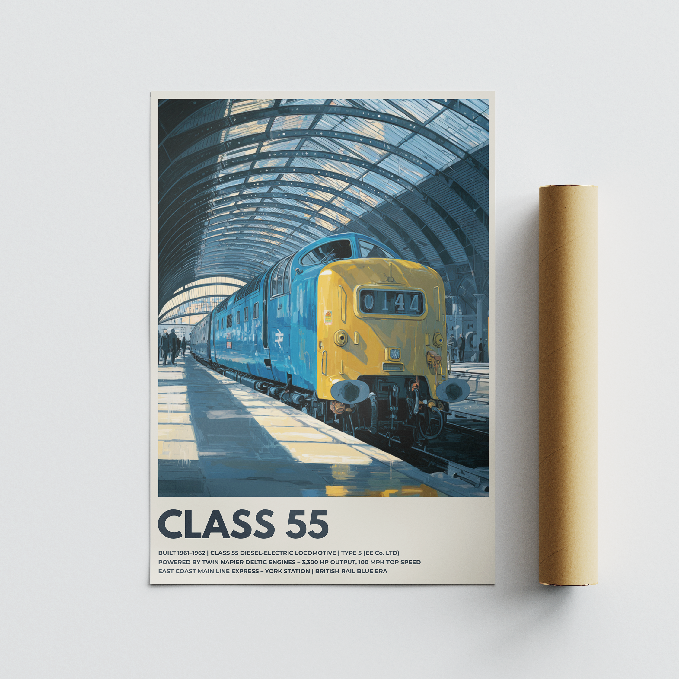 Class 55 Deltic Vintage Railway Poster Print The Railway Poster Shop class-55-deltic-vintage-railway-poster-print-the-railway-poster-shop
